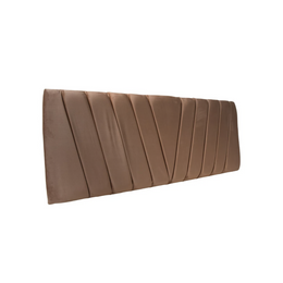 Respaldo Moderno Lineal 2 Plazas 150x60 CM Beige Claro Felpa