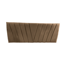 Respaldo Moderno Lineal 2 Plazas 150x60 CM Beige Claro Felpa
