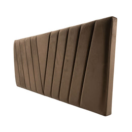 Respaldo Moderno Lineal 2 Plazas 150x60 CM Beige Claro Felpa