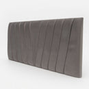 Respaldo Moderno Lineal 2 Plazas 150x60 CM Gris Claro Felpa