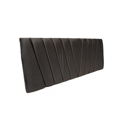 Respaldo Moderno Lineal 2 Plazas 150x60 CM Gris Oscuro Felpa