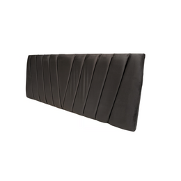 Respaldo Moderno Lineal 2 Plazas 150x60 CM Gris Oscuro Felpa