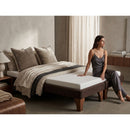Base Dividida Cama Europea 2 Plazas 150x200 CM Chocolate Felpa
