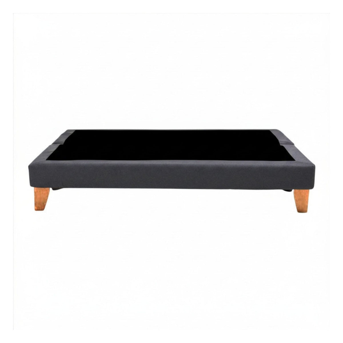 Base Dividida Cama Europea 2 Plazas 150x200 CM Gris Grafito Lino