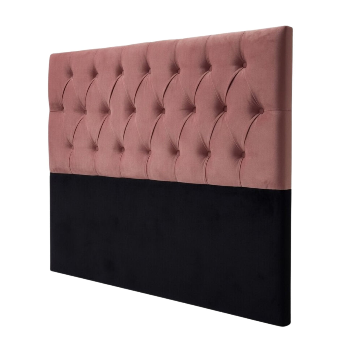 Respaldo Super King Piso Capitone Premiun 200x140 CM Palo Rosa Felpa