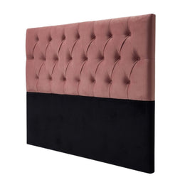 Respaldo Super King Piso Capitone Premiun 200x140 CM Palo Rosa Felpa