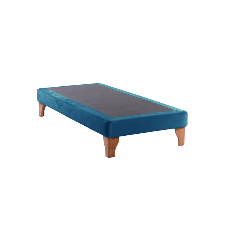 Base Cama Europea 1 Plaza 90x190 CM Azul Rey