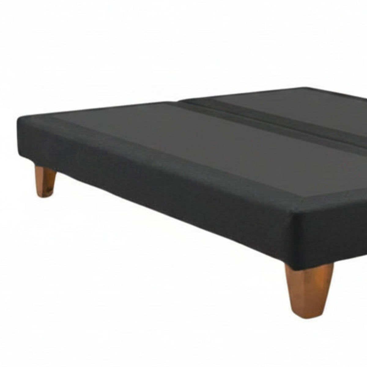 Base Dividida Cama Europea King 200x180 CM Gris Oscuro Felpa