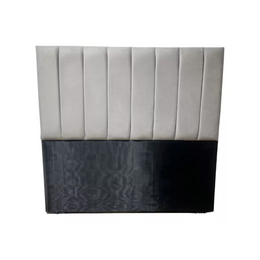 Respaldo 2 Plazas Piso Capitone Premium 150x140 CM Gris Claro Felpa Lineal