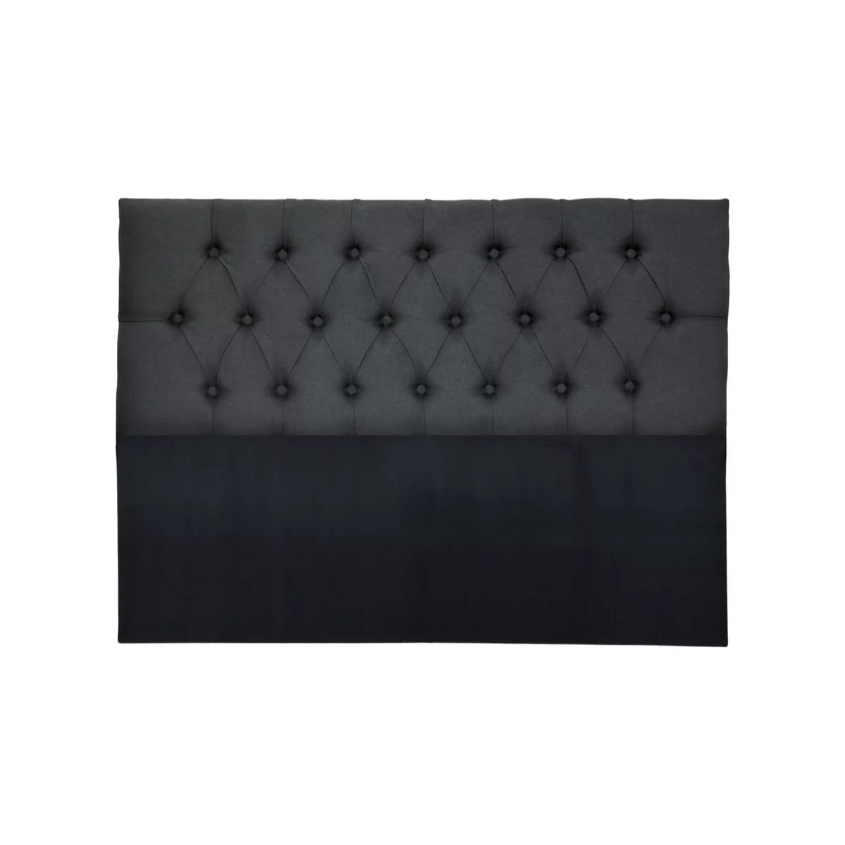 Respaldo 2 Plazas Piso Capitone Premium 150x140 CM Gris Oscuro Lino