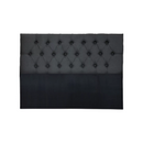 Respaldo 2 Plazas Piso Capitone Premium 150x140 CM Gris Oscuro Lino
