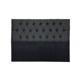 Respaldo 2 Plazas Piso Capitone Premium 150x140 CM Gris Oscuro Lino