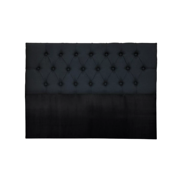 Respaldo 2 Plazas Piso Capitone Premium 150x140 CM Negro Lino