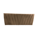 Respaldo Elegante King Capitone 180x60 CM Beige Felpa