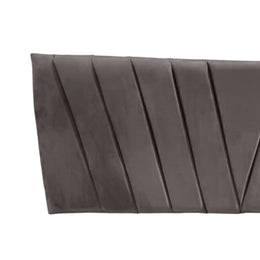 Respaldo Elegante King Capitone 180x60 CM Gris Claro Lino