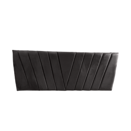 Respaldo Elegante King Capitone 180x60 CM Gris Oscuro Lino