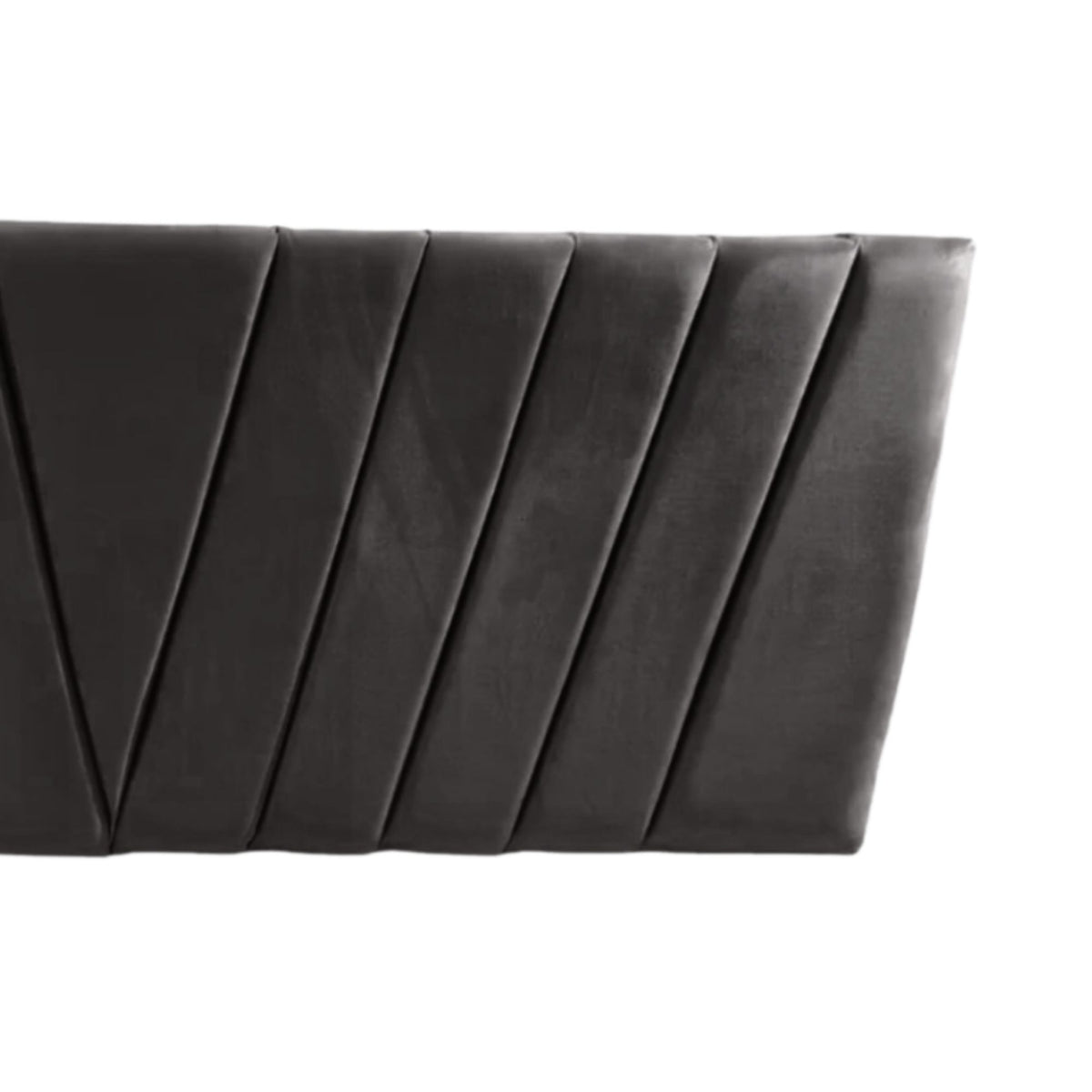 Respaldo Elegante King Capitone 180x60 CM Gris Oscuro Lino