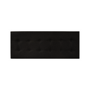 Respaldo Elegante King Capitone 180x60 CM Negro Lino Botones
