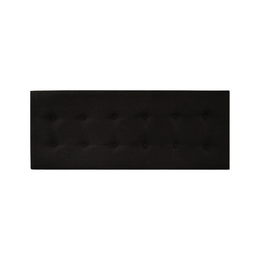 Respaldo Elegante King Capitone 180x60 CM Negro Lino Botones