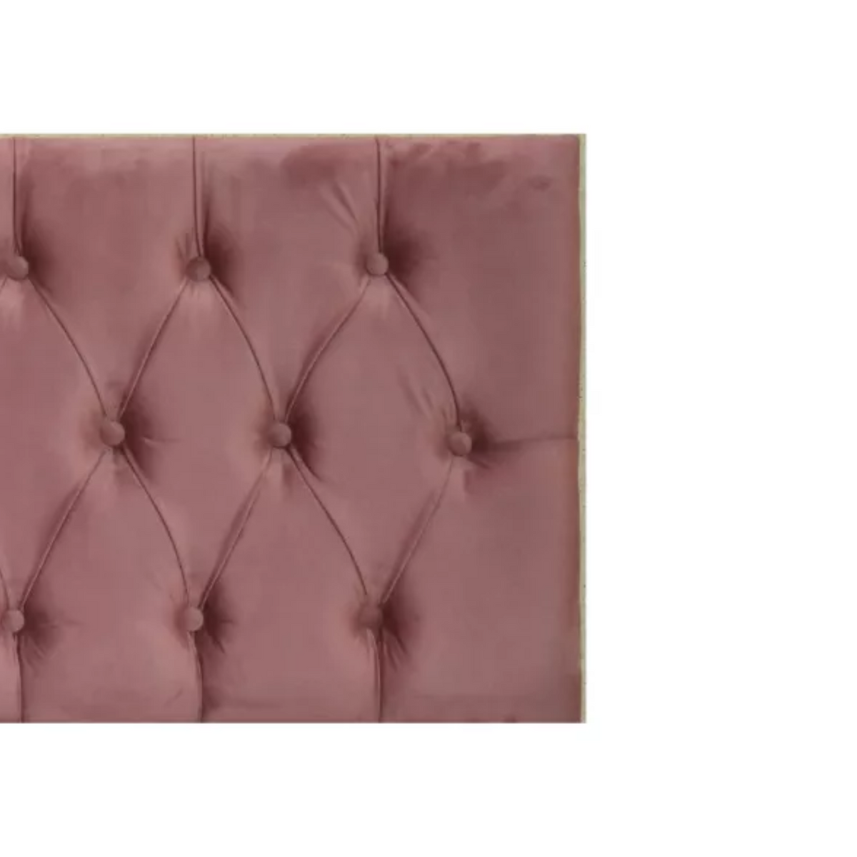 Respaldo Elegante King Capitone 180x60 CM Palo Rosa Felpa