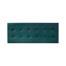 Respaldo Elegante King Capitone 180x60 CM Turquesa Felpa Botones