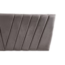 Respaldo Elegante Super King Capitone 200x60 CM Gris Claro Lino