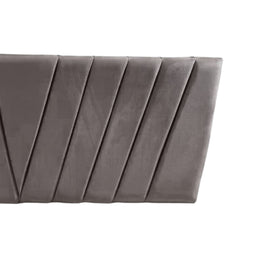 Respaldo Elegante Super King Capitone 200x60 CM Gris Claro Lino