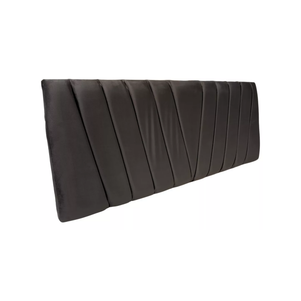 Respaldo Elegante Super King Capitone 200x60 CM Gris Oscuro Felpa