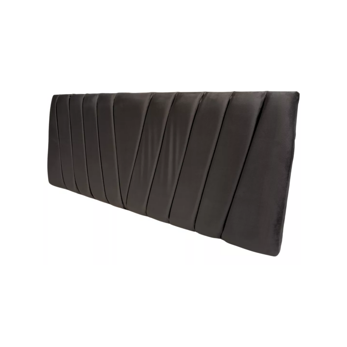 Respaldo Elegante Super King Capitone 200x60 CM Gris Oscuro Felpa