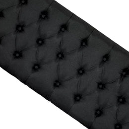 Respaldo Elegante Super King Capitone 200x60 CM Negro Lino