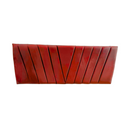 Respaldo Elegante Super King Capitone En V 200x60 CM Rojo Felpa
