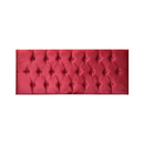 Respaldo Elegante 1 Plaza Capitone 105x60 CM Burdeo Felpa