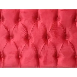 Respaldo Elegante 1 Plaza Capitone 105x60 CM Burdeo Felpa