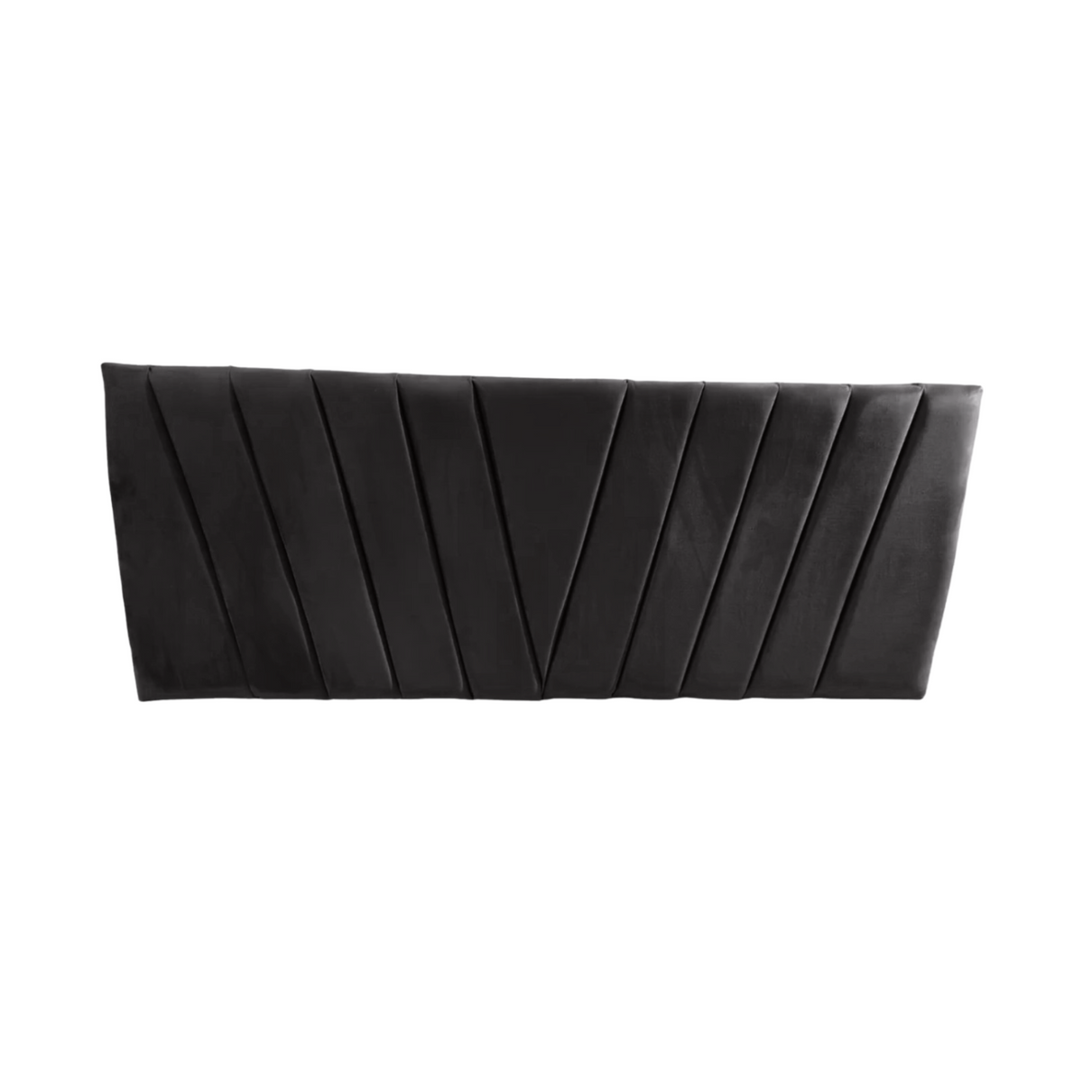 Respaldo Elegante 1 Plaza Capitone 105x60 CM Negro Felpa