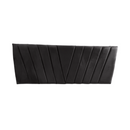 Respaldo Elegante 1 Plaza Capitone 105x60 CM Negro Felpa
