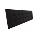 Respaldo Elegante 1 Plaza Capitone 105x60 CM Negro Lino Botones