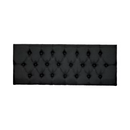 Respaldo Elegante 1 Plaza Capitone 105x60 CM Negro Lino