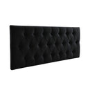 Respaldo Elegante 1 Plaza Capitone 105x60 CM Negro Lino
