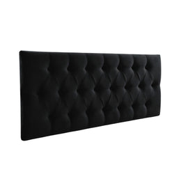 Respaldo Elegante 1 Plaza Capitone 105x60 CM Negro Lino