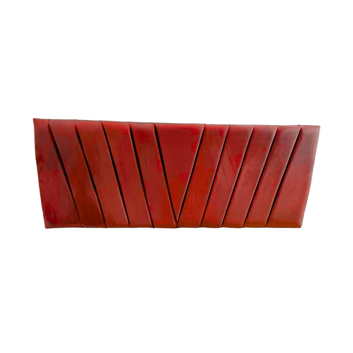 Respaldo Elegante 1 Plaza Capitone 105x60 CM Rojo Felpa