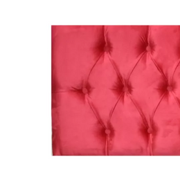 Respaldo Elegante 1 Plaza Capitone 105x60 CM Rojo Felpa