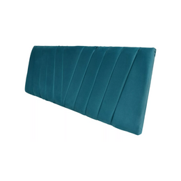 Respaldo Elegante 1 Plaza Capitone 105x60 CM Turquesa Felpa