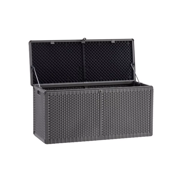 Baúl Organizador Caja Interior Exterior 300 L Gris Oscuro