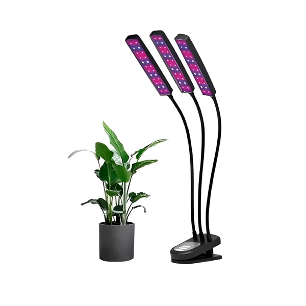 Lámpara Led 3 Tubos Uv Crecimiento Plantas Luz Violeta