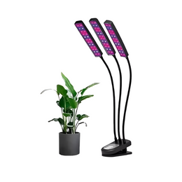 Lámpara LED 3 Tubos Uv Crecimiento Plantas Luz Violeta