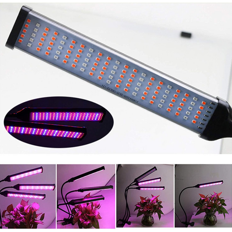 Lámpara Led 3 Tubos Uv Crecimiento Plantas Luz Violeta