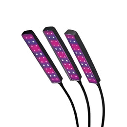 Lámpara LED 3 Tubos Uv Crecimiento Plantas Luz Violeta