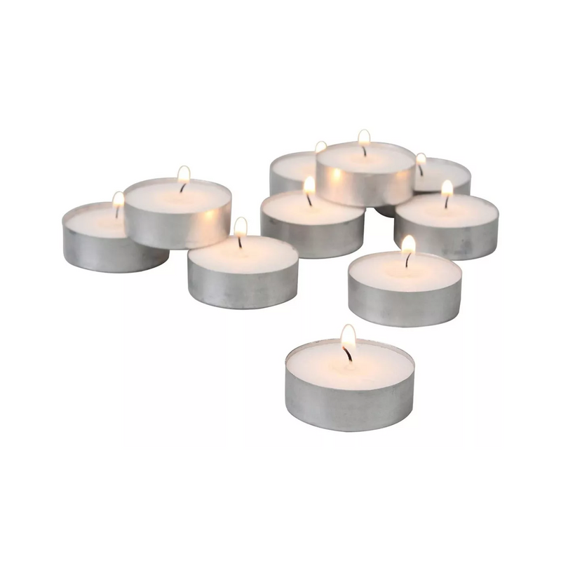 Pack 50 Velas Tea Light Hogar Decoración Blanco