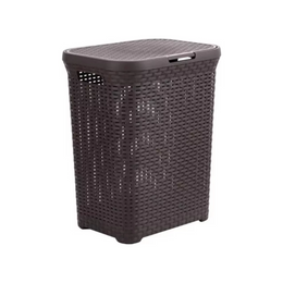 Canasta Cesto Ropa Hogar Ratán 60 LT Marrón