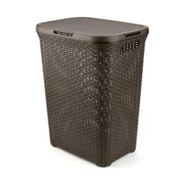 Canasta Cesto Ropa Hogar Ratán 60 LT Marrón